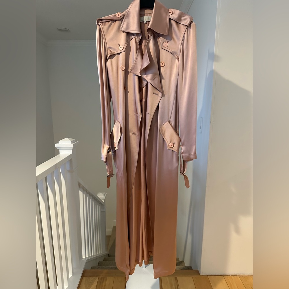 Fleur du Mal Pink Trench Coat - Picture 8 of 12